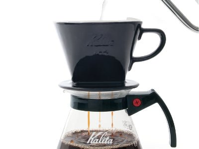 Kalita Style 102 Ceramic Coffee Dripper - Black - WARES - Specialty Coffee, Teas, and Syrups, Air - Roasted in Rockwall, Texas by Legendary Aviation Coffee Company