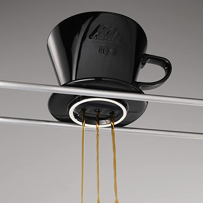 Kalita Style 102 Ceramic Coffee Dripper - Black - WARES - Specialty Coffee, Teas, and Syrups, Air - Roasted in Rockwall, Texas by Legendary Aviation Coffee Company