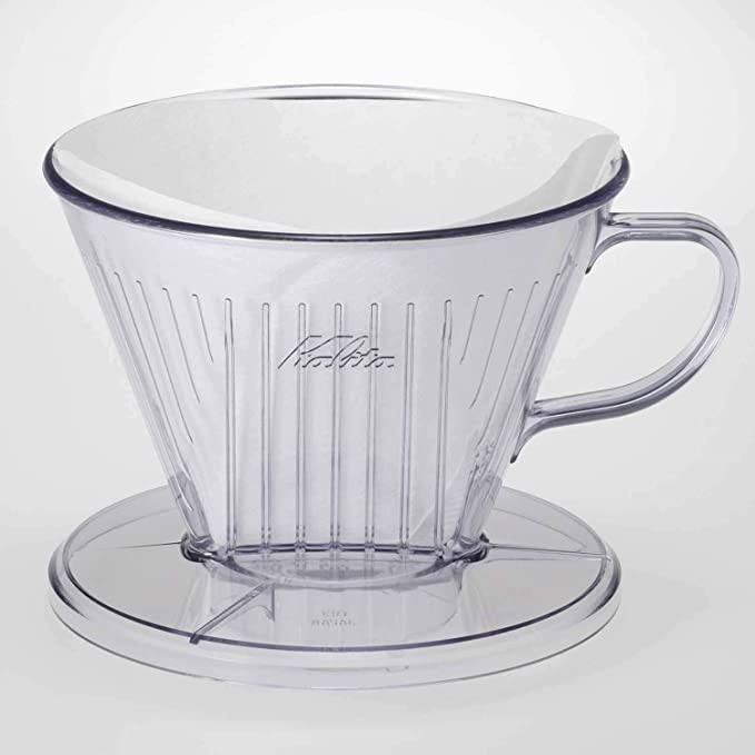 Kalita Style 103 Wide Brim Coffee Dripper - Clear Plastic - WARES - Specialty Coffee, Teas, and Syrups, Air - Roasted in Rockwall, Texas by Legendary Aviation Coffee Company
