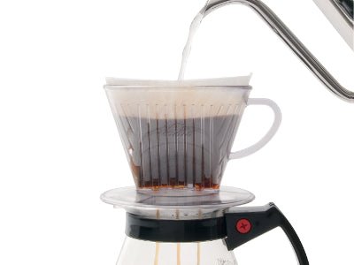 Kalita Style 103 Wide Brim Coffee Dripper - Clear Plastic - WARES - Specialty Coffee, Teas, and Syrups, Air - Roasted in Rockwall, Texas by Legendary Aviation Coffee Company