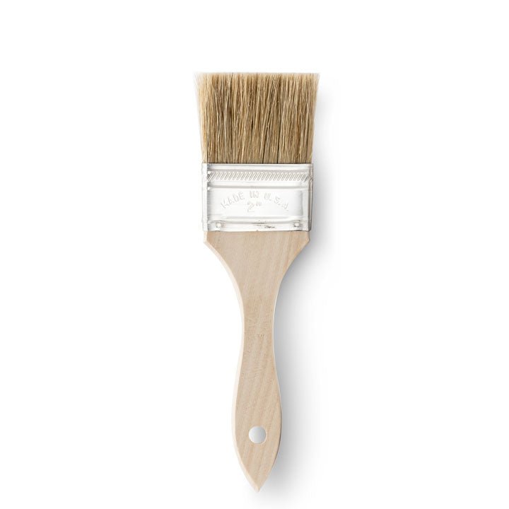 2" Wide Flat Brush with Natural Bristles and Wooden Handle - WARES - Specialty Coffee, Teas, and Syrups, Air - Roasted in Rockwall, Texas by Legendary Aviation Coffee Company