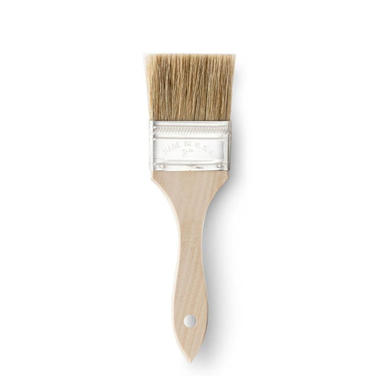 2" Wide Flat Brush with Natural Bristles and Wooden Handle - WARES - Specialty Coffee, Teas, and Syrups, Air - Roasted in Rockwall, Texas by Legendary Aviation Coffee Company