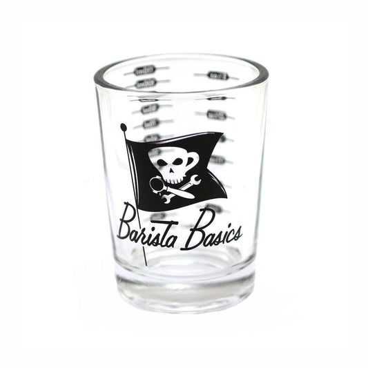 Barista Basics Lined Measuring Glass - 4oz / 110ml - WARES - Specialty Coffee, Teas, and Syrups, Air - Roasted in Rockwall, Texas by Legendary Aviation Coffee Company