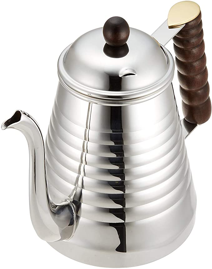 Kalita Wave Stainless Steel Gooseneck Kettle - 1L - WARES - Specialty Coffee, Teas, and Syrups, Air - Roasted in Rockwall, Texas by Legendary Aviation Coffee Company