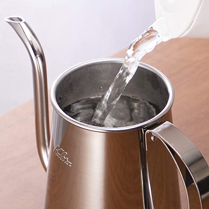 Kalita Wave Narrow Stainless Steel Gooseneck Kettle - 700ml - WARES - Specialty Coffee, Teas, and Syrups, Air - Roasted in Rockwall, Texas by Legendary Aviation Coffee Company