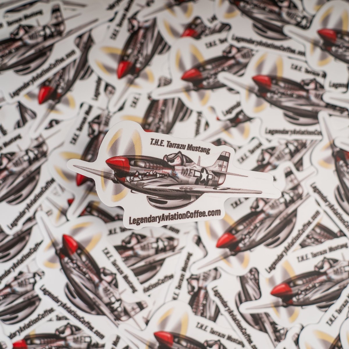 Premium Tarrazu Mustang Die Cut Sticker - Stickers - Specialty Coffee, Teas, and Syrups, Air - Roasted in Rockwall, Texas by Legendary Aviation Coffee Company