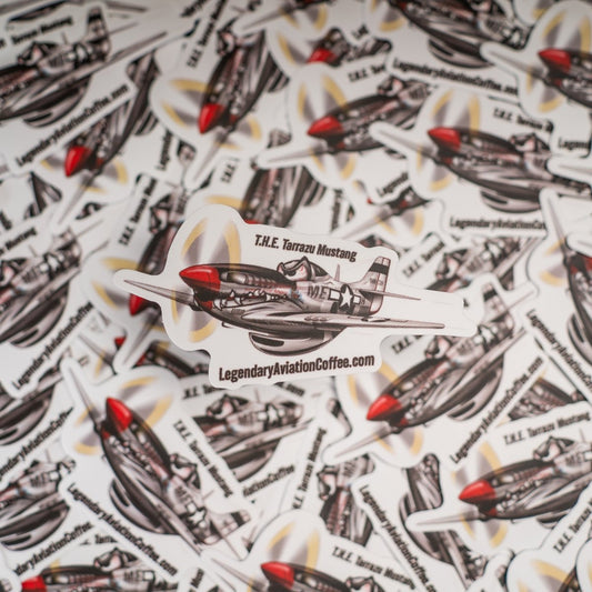 Premium Tarrazu Mustang Die Cut Sticker - Stickers - Specialty Coffee, Teas, and Syrups, Air - Roasted in Rockwall, Texas by Legendary Aviation Coffee Company