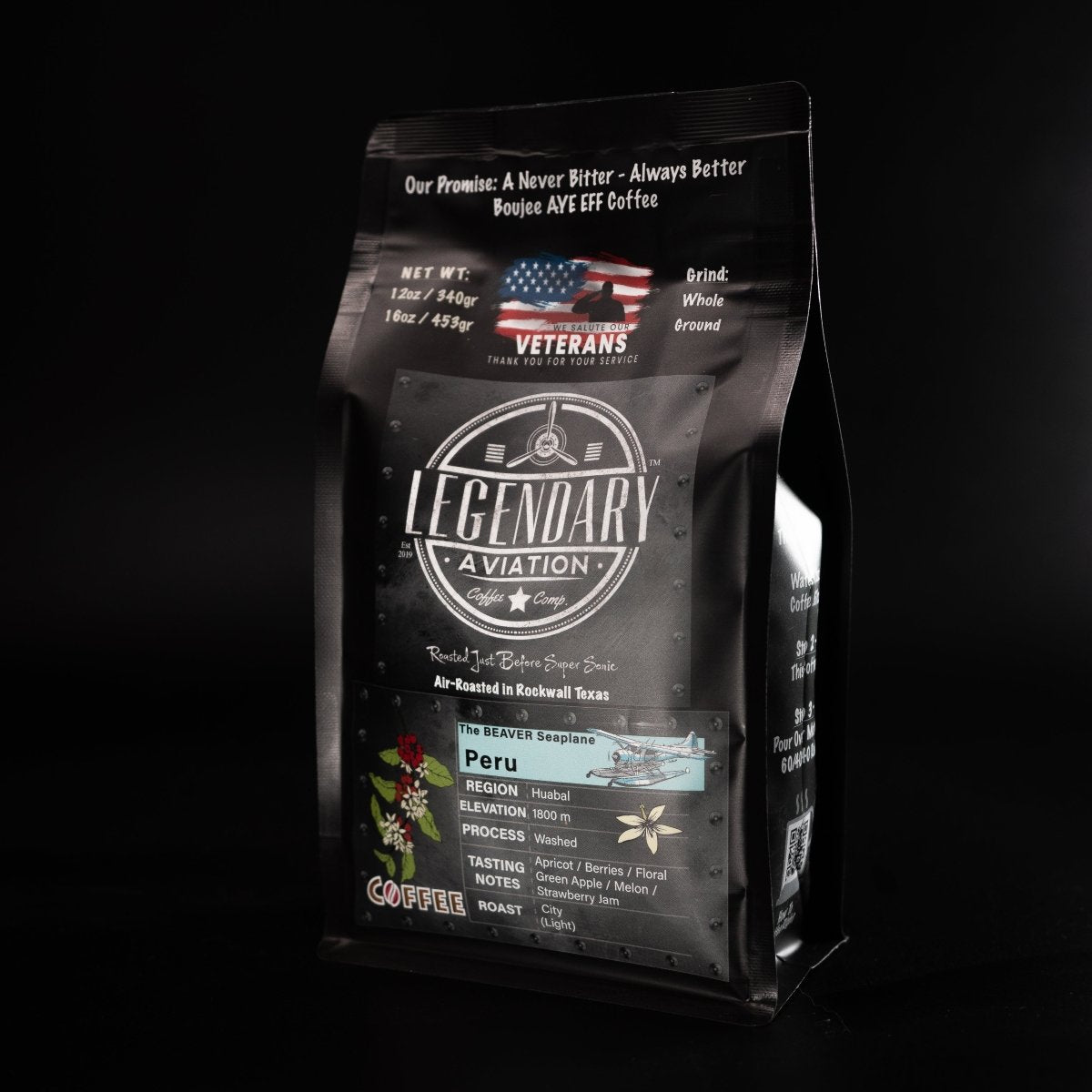 Beaver Seaplane | Peru - Exotic and Tropical - Coffee - Specialty Coffee, Teas, and Syrups, Air - Roasted in Rockwall, Texas by Legendary Aviation Coffee Company