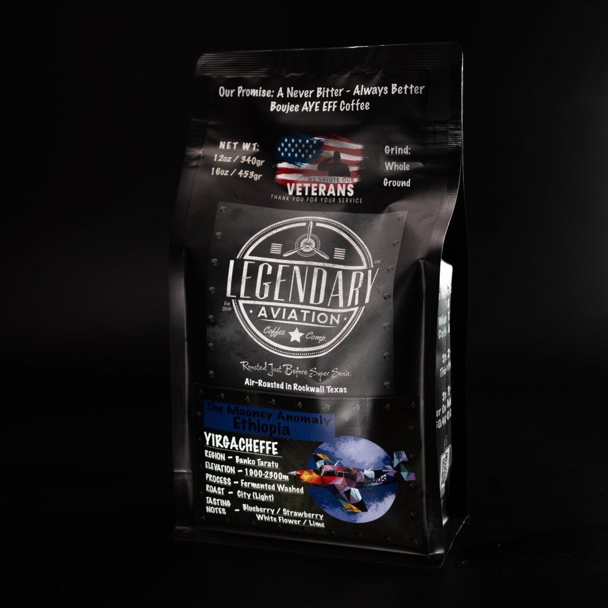 Mooney Anomaly | Ethiopian - Unique and Flavorful - Coffee - Specialty Coffee, Teas, and Syrups, Air - Roasted in Rockwall, Texas by Legendary Aviation Coffee Company