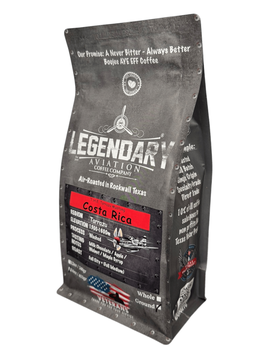 T.H.E. Tarrazu Mustang | Costa Rica - Full Bodied - Legendary Aviation Coffee Company - Coffee