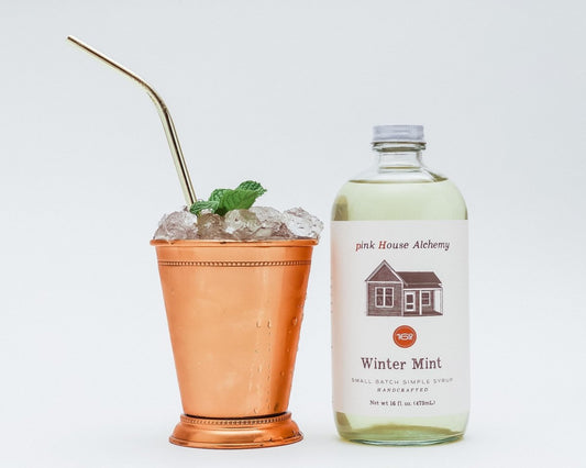 Winter Mint Simple Syrup by Pink House Alchemy - syrups - Specialty Coffee, Teas, and Syrups, Air - Roasted in Rockwall, Texas by Legendary Aviation Coffee Company