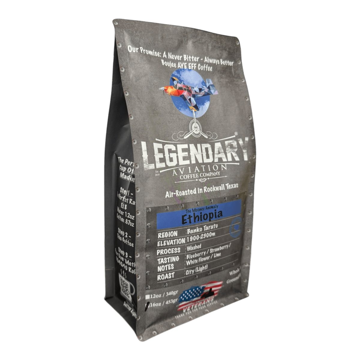 Mooney Anomaly | Ethiopian - Unique and Flavorful - Coffee - Specialty Coffee, Teas, and Syrups, Air - Roasted in Rockwall, Texas by Legendary Aviation Coffee Company