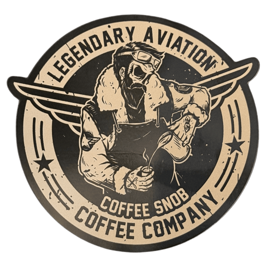Coffee Snob Squadron Magnet – Legendary Aviation Coffee - Stickers - Specialty Coffee, Teas, and Syrups, Air - Roasted in Rockwall, Texas by Legendary Aviation Coffee Company