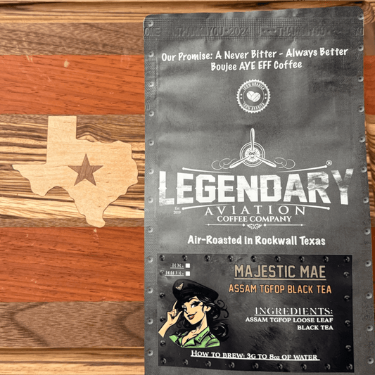 Majestic Mae | Smooth Black Loose Leaf Assam Tea - Teas - Specialty Coffee, Teas, and Syrups, Air - Roasted in Rockwall, Texas by Legendary Aviation Coffee Company