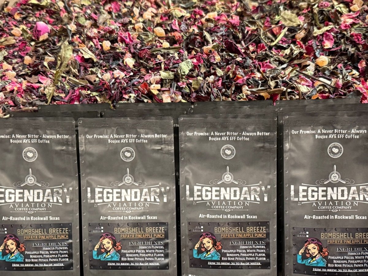 Bombshell Breeze | Papaya Pineapple Punch - Teas - Specialty Coffee, Teas, and Syrups, Air - Roasted in Rockwall, Texas by Legendary Aviation Coffee Company
