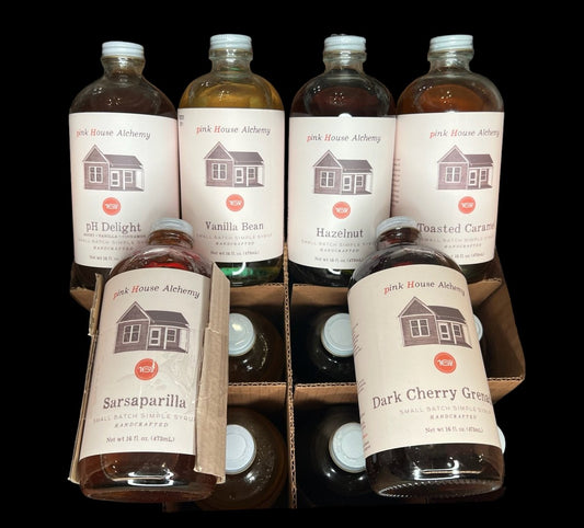 Vanilla Bean Simple Syrup by Pink House Alchemy - syrups - Specialty Coffee, Teas, and Syrups, Air - Roasted in Rockwall, Texas by Legendary Aviation Coffee Company