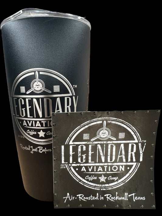 Premium 3" Logo Sticker - Stickers - Specialty Coffee, Teas, and Syrups, Air - Roasted in Rockwall, Texas by Legendary Aviation Coffee Company