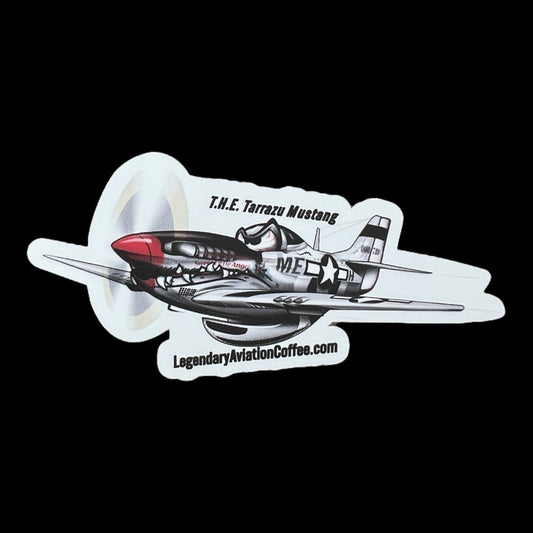 Premium Tarrazu Mustang Die Cut Sticker - Stickers - Specialty Coffee, Teas, and Syrups, Air - Roasted in Rockwall, Texas by Legendary Aviation Coffee Company