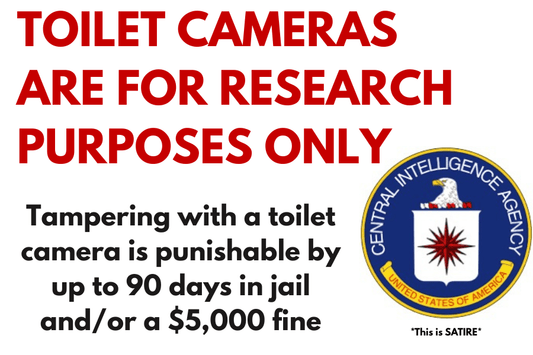 Toilet Camera - Stickers - Specialty Coffee, Air-Roasted in Rockwall, Texas by Legendary Aviation Coffee Company