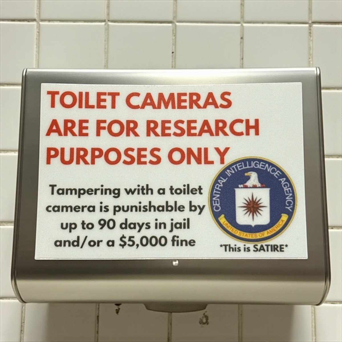 Toilet Camera - Stickers - Specialty Coffee, Air-Roasted in Rockwall, Texas by Legendary Aviation Coffee Company