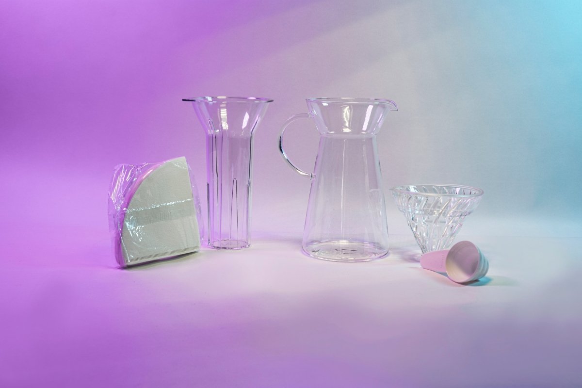 V60 Hot and Iced Glass Coffee Maker - Brew Set - Specialty Coffee, Teas, and Syrups, Air - Roasted in Rockwall, Texas by Legendary Aviation Coffee Company