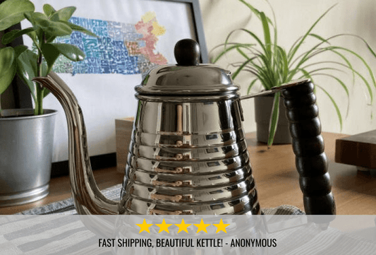 Kalita Wave Stainless Steel Gooseneck Kettle - 1L - WARES - Specialty Coffee, Teas, and Syrups, Air - Roasted in Rockwall, Texas by Legendary Aviation Coffee Company
