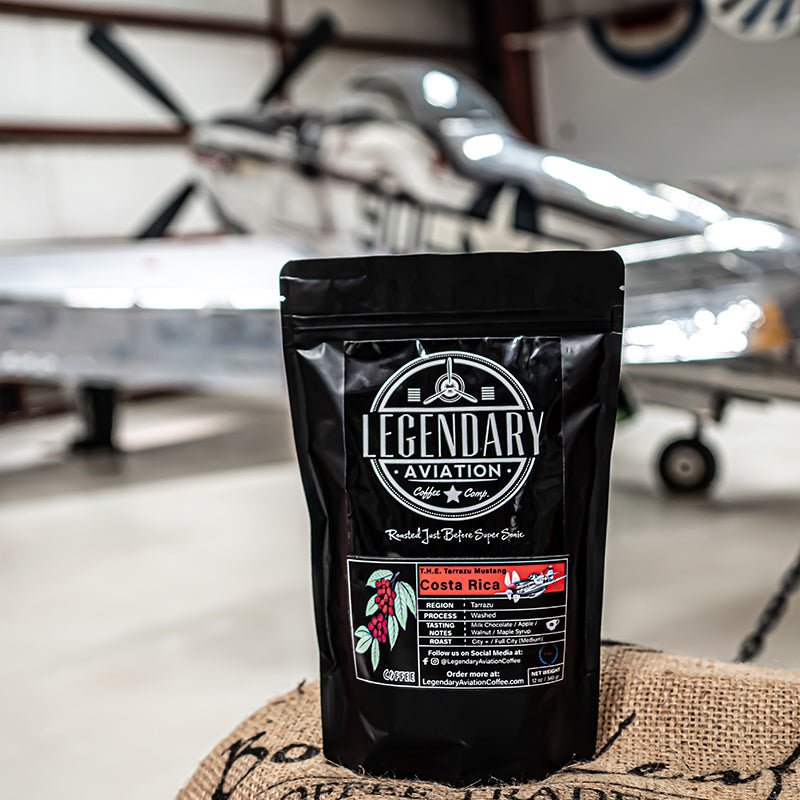 T.H.E. Tarrazu Mustang | Costa Rica - Full Bodied - Coffee - Specialty Coffee, Teas, and Syrups, Air - Roasted in Rockwall, Texas by Legendary Aviation Coffee Company