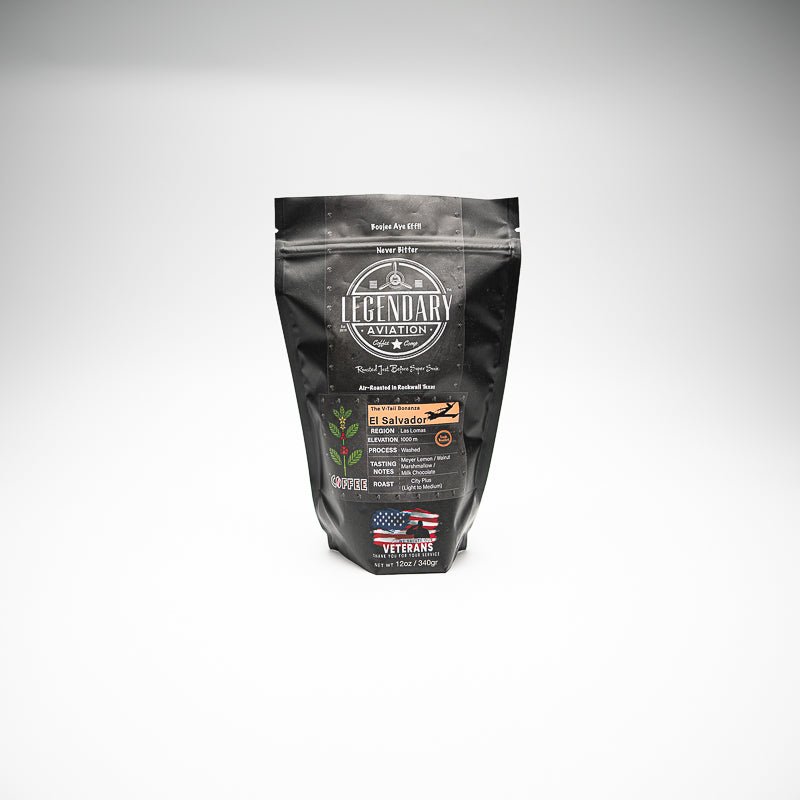 V - Tail Bonanza | El Salvador - Best Seller - Coffee - Specialty Coffee, Teas, and Syrups, Air - Roasted in Rockwall, Texas by Legendary Aviation Coffee Company