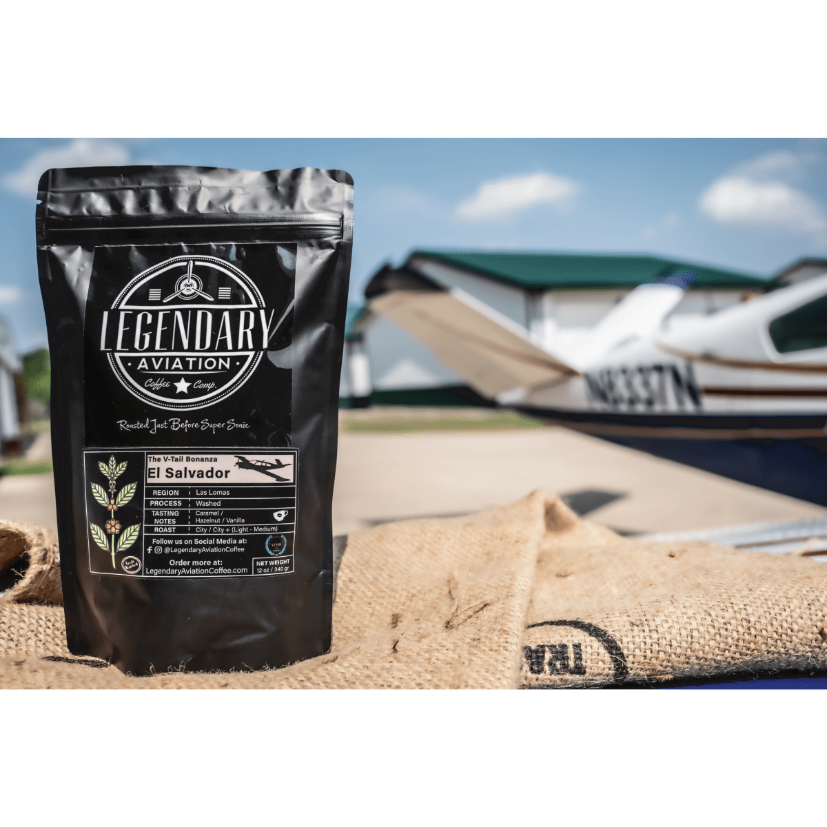 V - Tail Bonanza | El Salvador - Best Seller - Coffee - Specialty Coffee, Teas, and Syrups, Air - Roasted in Rockwall, Texas by Legendary Aviation Coffee Company