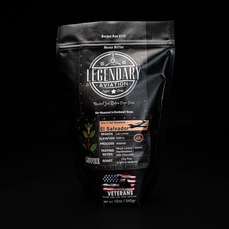 V - Tail Bonanza | El Salvador - Best Seller - Legendary Aviation Coffee Company - Coffee