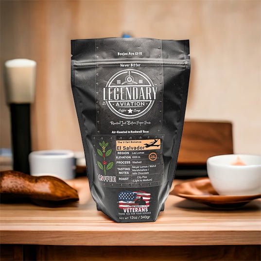 V - Tail Bonanza | El Salvador - Best Seller - Coffee - Specialty Coffee, Teas, and Syrups, Air - Roasted in Rockwall, Texas by Legendary Aviation Coffee Company