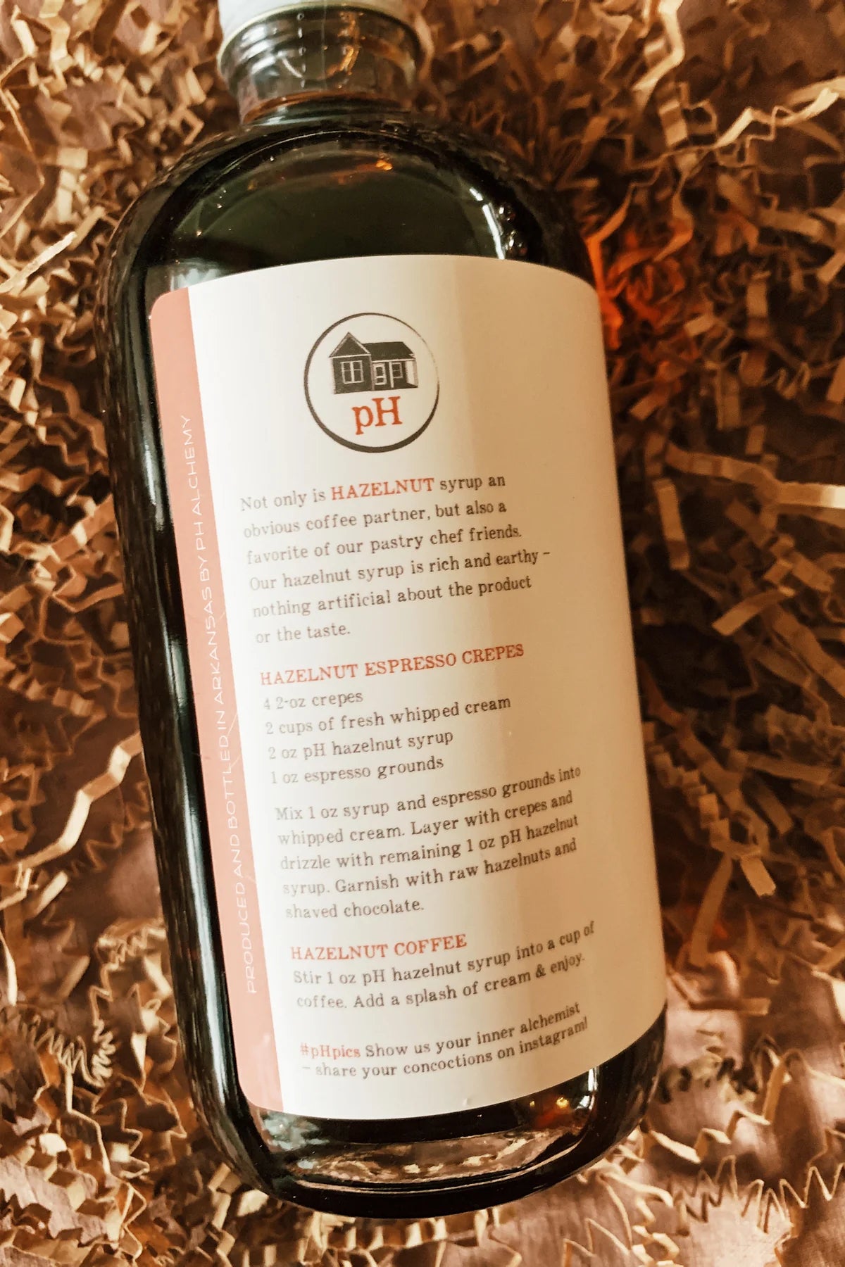 Hazelnut Simple Syrup by Pink House Alchemy - syrups - Specialty Coffee, Teas, and Syrups, Air - Roasted in Rockwall, Texas by Legendary Aviation Coffee Company