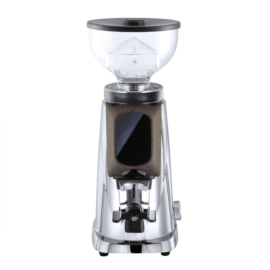 AllGround All Purpose Home Coffee Grinder - Chrome w/ Dark Oak - EQUIPMENT - Specialty Coffee, Teas, and Syrups, Air - Roasted in Rockwall, Texas by Legendary Aviation Coffee Company