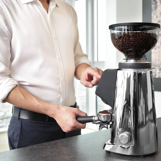 AllGround All Purpose Home Coffee Grinder - Chrome w/ Black - EQUIPMENT - Specialty Coffee, Teas, and Syrups, Air - Roasted in Rockwall, Texas by Legendary Aviation Coffee Company