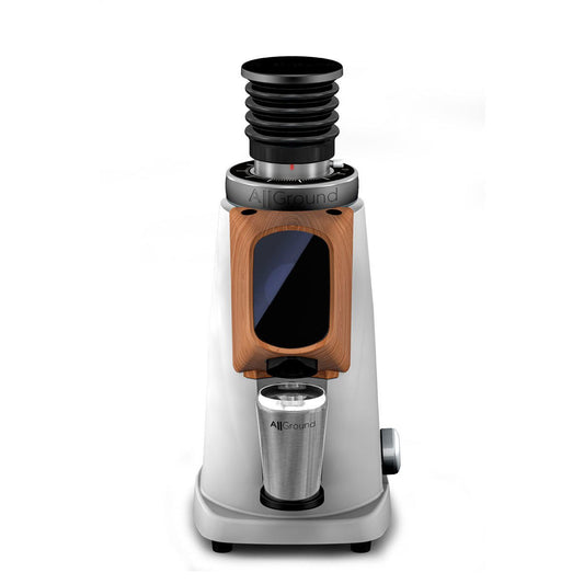 AllGround ProBrew Filter Coffee Grinder - White w/ Wood - EQUIPMENT - Specialty Coffee, Teas, and Syrups, Air - Roasted in Rockwall, Texas by Legendary Aviation Coffee Company