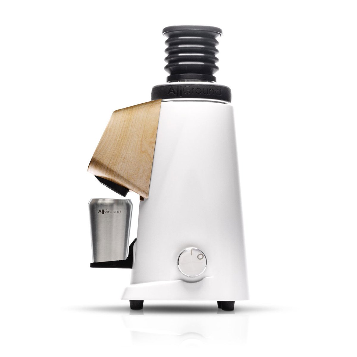 AllGround ProBrew Filter Coffee Grinder - White w/ Wood - EQUIPMENT - Specialty Coffee, Teas, and Syrups, Air - Roasted in Rockwall, Texas by Legendary Aviation Coffee Company