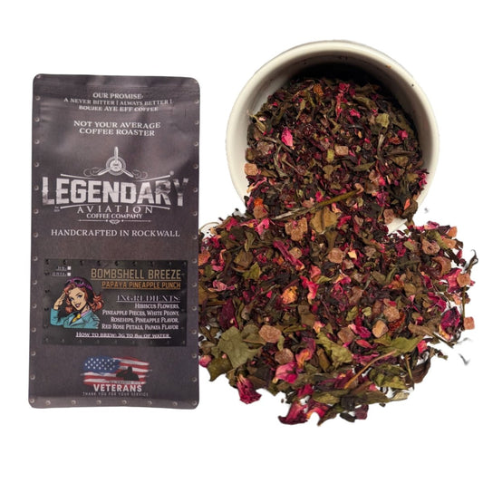 Bombshell Breeze | Papaya Pineapple Punch - Teas - Specialty Coffee, Teas, and Syrups, Air - Roasted in Rockwall, Texas by Legendary Aviation Coffee Company