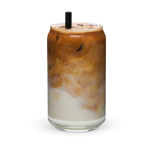 Legendary Shadowed Canned Shaped Glass - Glass Drinkware - Specialty Coffee, Teas, and Syrups, Air - Roasted in Rockwall, Texas by Legendary Aviation Coffee Company