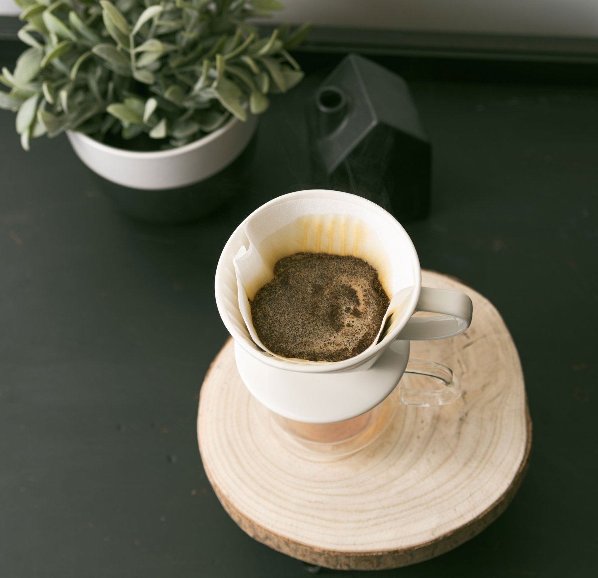 Kalita Style 102 Ceramic Coffee Dripper - White - WARES - Specialty Coffee, Teas, and Syrups, Air - Roasted in Rockwall, Texas by Legendary Aviation Coffee Company