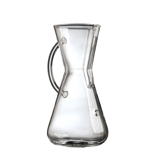3 Cup Glass Handle Coffeemaker - WARES - Specialty Coffee, Teas, and Syrups, Air - Roasted in Rockwall, Texas by Legendary Aviation Coffee Company