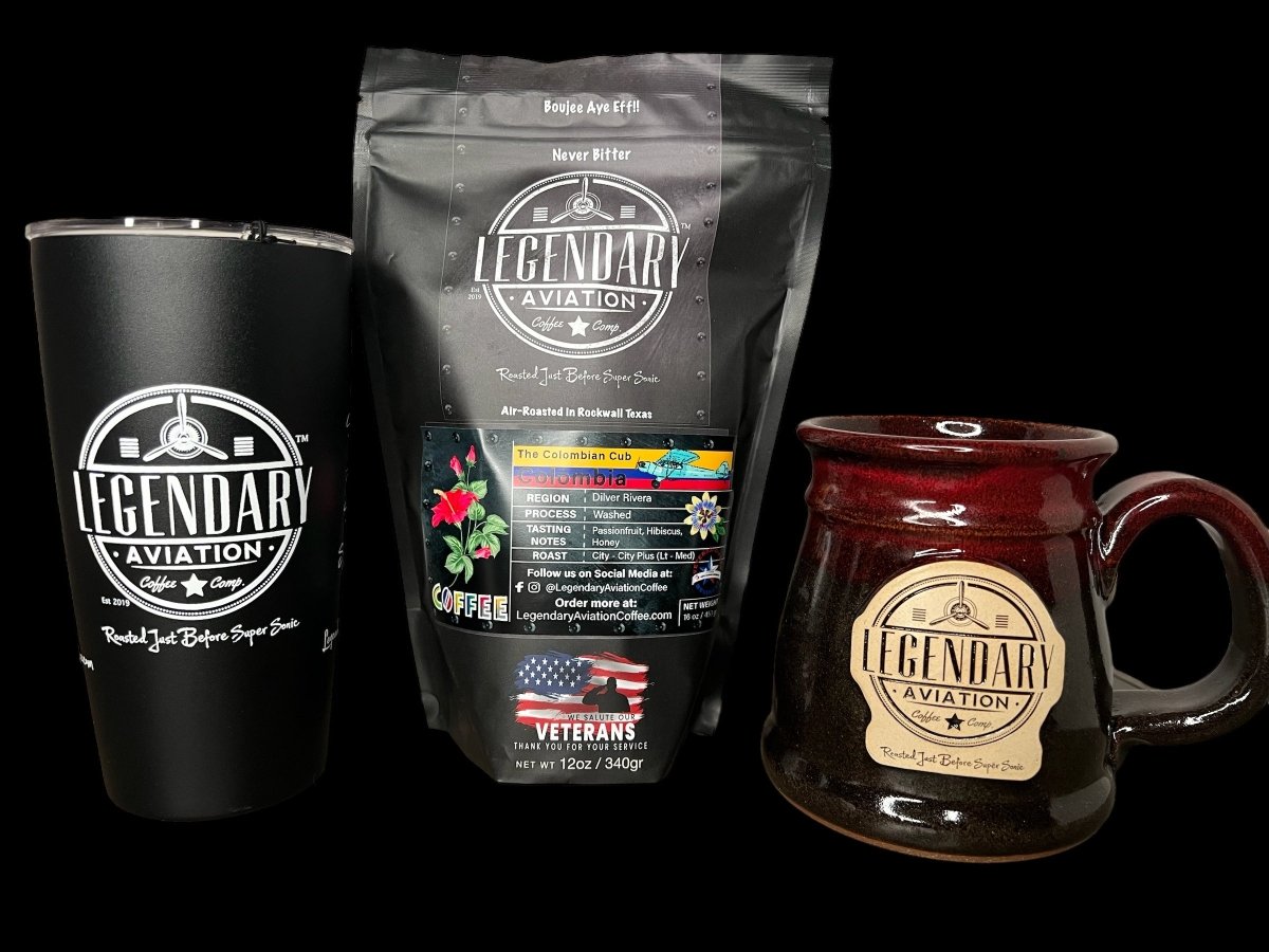 Colombian Cub | Colombia - Exquisite Flavors - Coffee - Specialty Coffee, Teas, and Syrups, Air - Roasted in Rockwall, Texas by Legendary Aviation Coffee Company