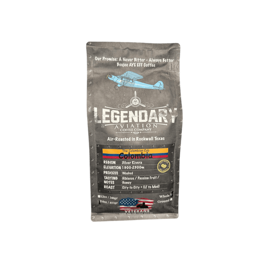 Colombian Cub | Colombia - Exquisite Flavors - Coffee - Specialty Coffee, Teas, and Syrups, Air - Roasted in Rockwall, Texas by Legendary Aviation Coffee Company