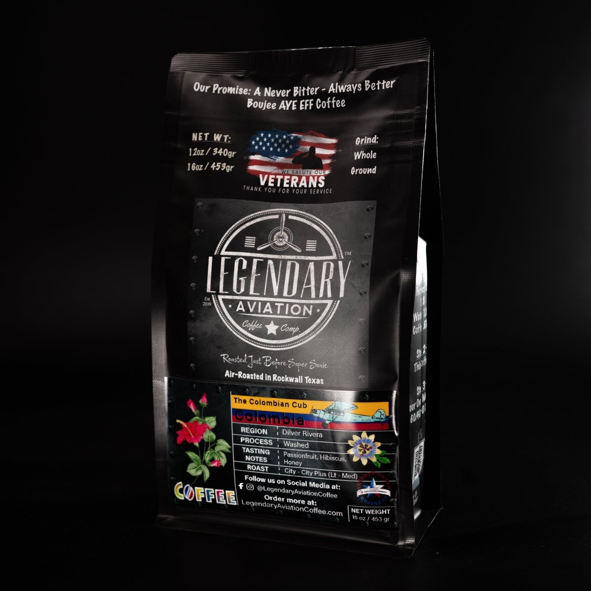 Colombian Cub | Colombia - Exquisite Flavors - Coffee - Specialty Coffee, Teas, and Syrups, Air - Roasted in Rockwall, Texas by Legendary Aviation Coffee Company