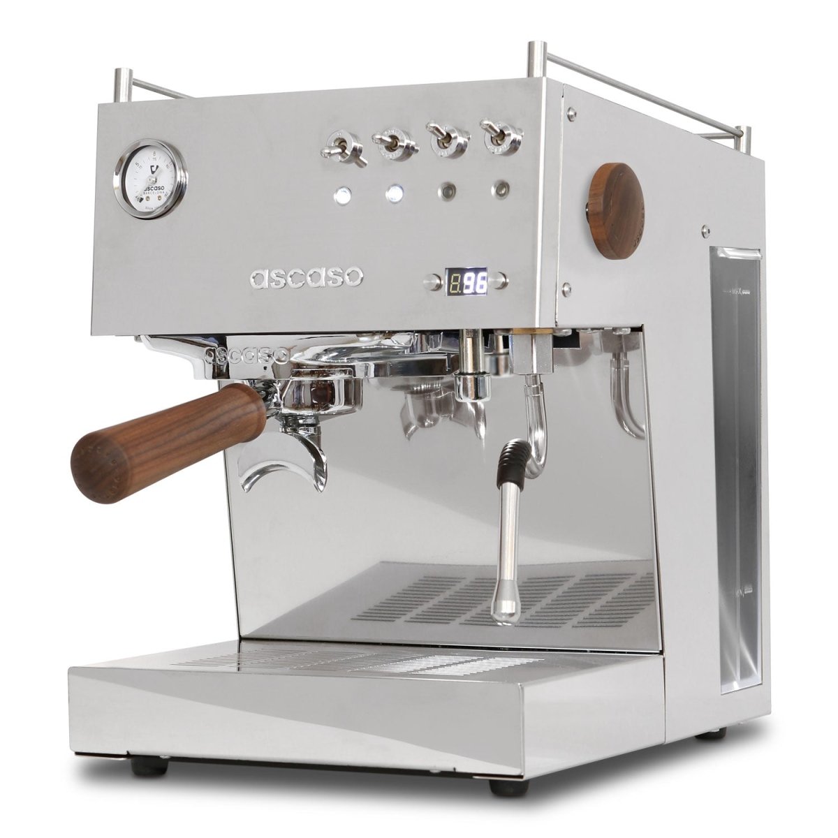 Ascaso Steel DUO Programmable Espresso Machine w/PID Controller, Dual Thermoblock, 120V (Inox) - EQUIPMENT - Specialty Coffee, Teas, and Syrups, Air - Roasted in Rockwall, Texas by Legendary Aviation Coffee Company