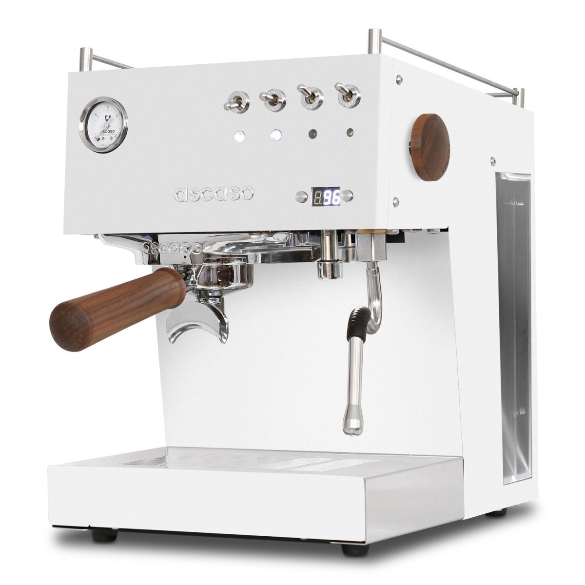 Ascaso Steel DUO Programmable Espresso Machine w/PID Controller, Dual Thermoblock, 120V (White) - EQUIPMENT - Specialty Coffee, Teas, and Syrups, Air - Roasted in Rockwall, Texas by Legendary Aviation Coffee Company