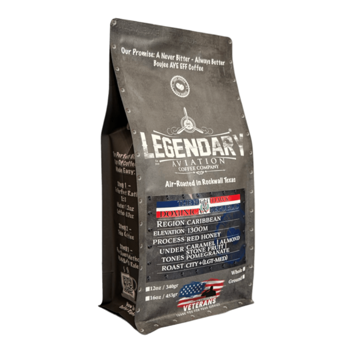 F - 117 Nighthawk | Dominican Republic Estate (Released 1/31/25) - Coffee - Specialty Coffee, Teas, and Syrups, Air - Roasted in Rockwall, Texas by Legendary Aviation Coffee Company