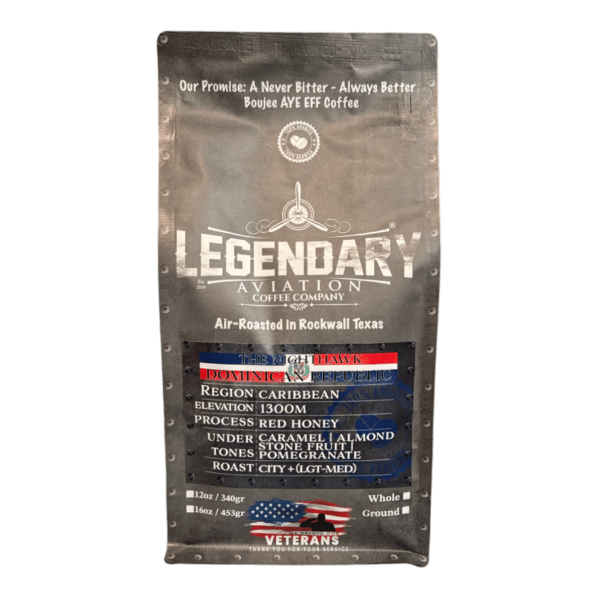 F - 117 Nighthawk | Dominican Republic Estate (Released 1/31/25) - Coffee - Specialty Coffee, Teas, and Syrups, Air - Roasted in Rockwall, Texas by Legendary Aviation Coffee Company