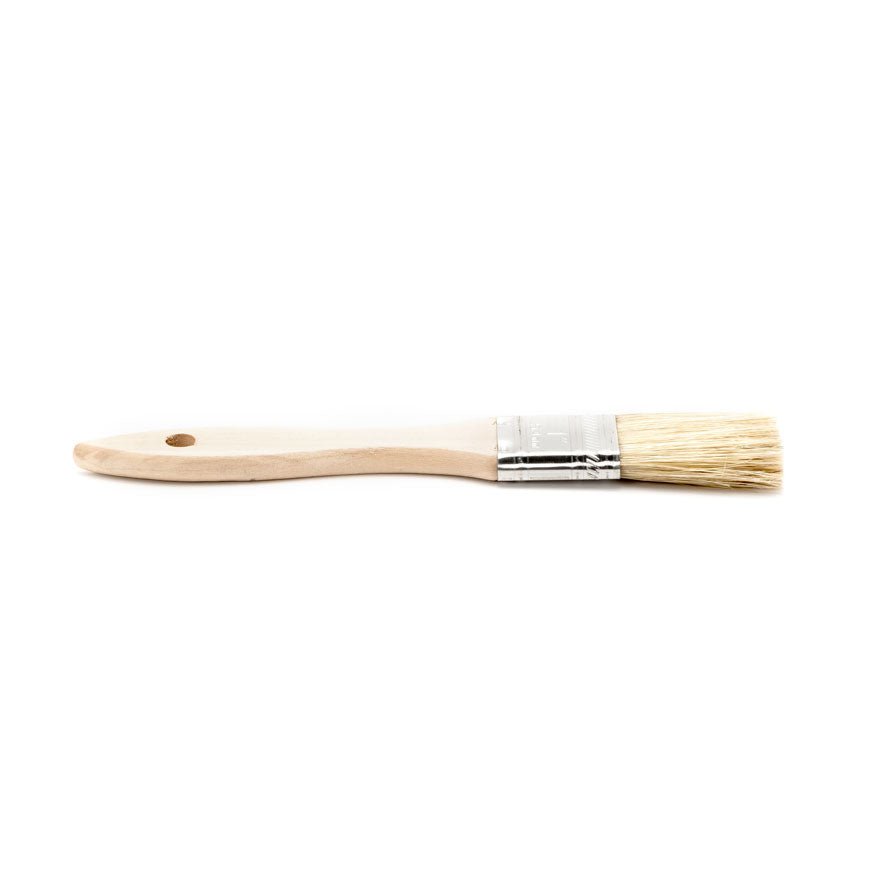 1" Wide Flat Brush with Natural Bristles and Wooden Handle - WARES - Specialty Coffee, Teas, and Syrups, Air - Roasted in Rockwall, Texas by Legendary Aviation Coffee Company