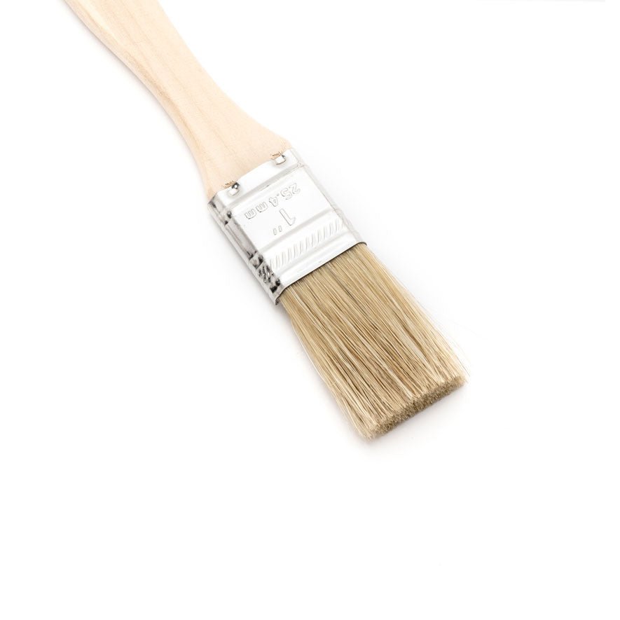 1" Wide Flat Brush with Natural Bristles and Wooden Handle - WARES - Specialty Coffee, Teas, and Syrups, Air - Roasted in Rockwall, Texas by Legendary Aviation Coffee Company
