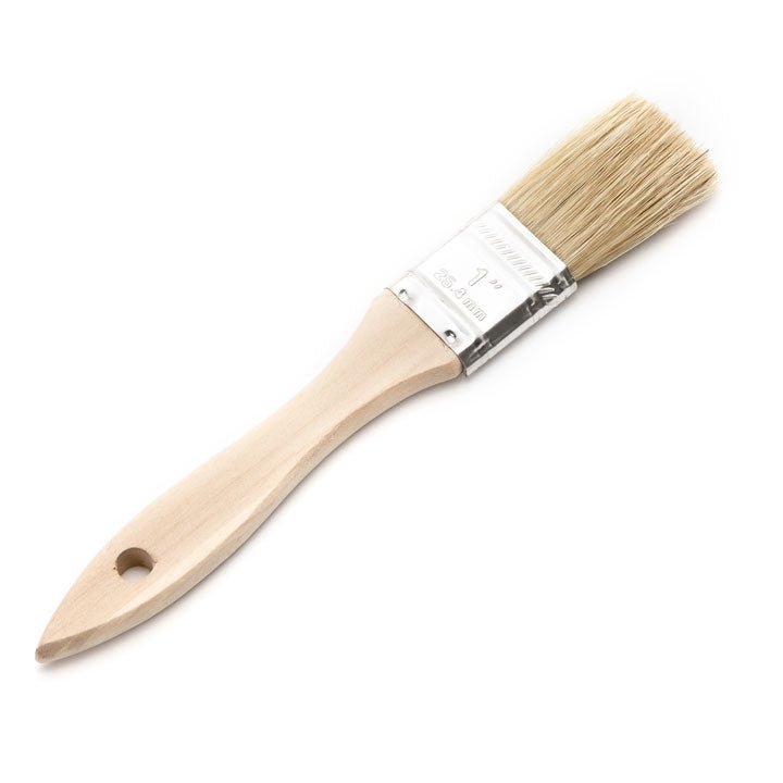1" Wide Flat Brush with Natural Bristles and Wooden Handle - WARES - Specialty Coffee, Teas, and Syrups, Air - Roasted in Rockwall, Texas by Legendary Aviation Coffee Company